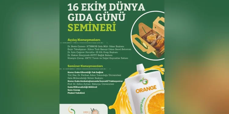 16 Ekim Dünya Gıda Günü seminerle kutlanıyor