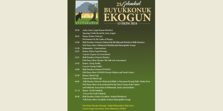 “25. Geleneksel Büyükkonuk Eko Gün” etkinliği 13 Ekim Pazar günü Büyükkonuk köy meydanında gerçekleştirilecek