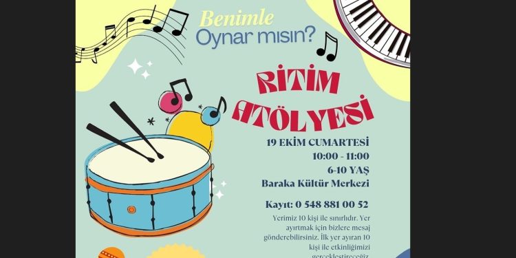 Baraka Kültür Merkezi, Ritim Atölyesi etkinliği düzenleyecek