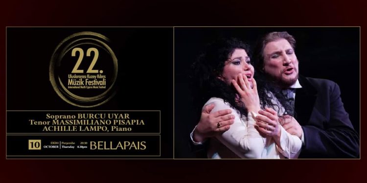 Uluslararası Kuzey Kıbrıs Müzik Festivali’nde dünyaca ünlü Tenor Massımılıano Pısapıa ve Soprano Burcu Uyar konser verecek