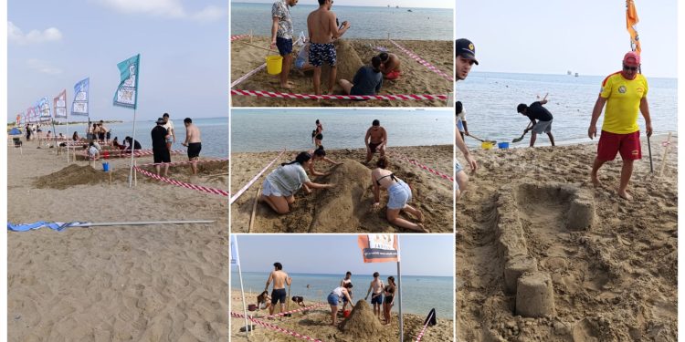 Doğu Akdeniz Üniversitesi 14. Kumdan Heykel Festivali ve Yarışması yapıldı