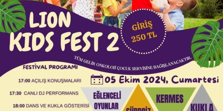 Lion Kids Fest’in ikincisi 5 Ekim’de