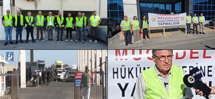 11 Ekonomik örgüt, gümrüklerde eylem yaptı