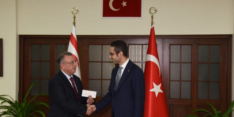 TC Lefkoşa Büyükelçiliği’nden KŞK’ya 100 bin dolar katkı