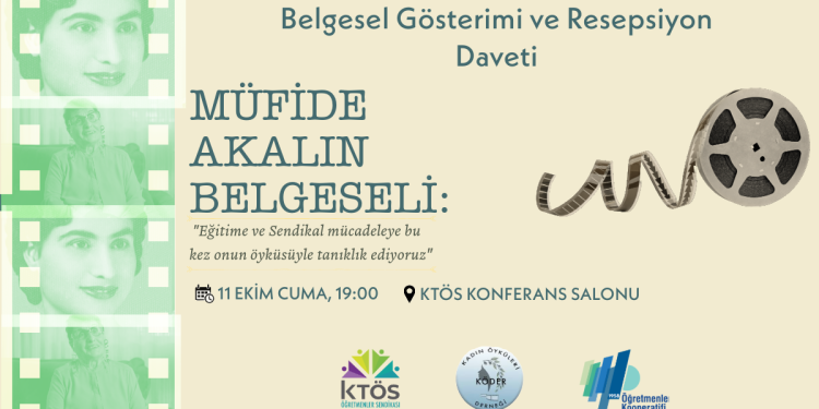 Müfide Hanım belgeseli bu akşam saat 19.00’da KTÖS Konferans Salonu’nda gösterilecek