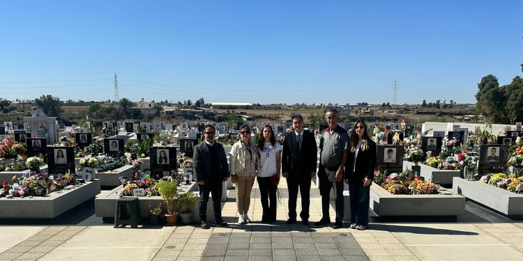 GAÜ Rektörlüğü’nden bir heyet Şampiyon Meleklerin kabristanını ziyaret etti