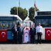 Mersin Belediyesi’nden Gazimağusa Belediyesi’ne 2 otobüs, 1 vakumlu yol süpürme aracı
