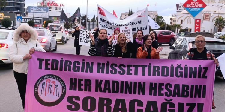 Kadına Yönelik şiddetle Uluslararası Mücadele Günü dolayısıyla Lefkoşa ve Gazimağusa’da etkinlikler organize edildi