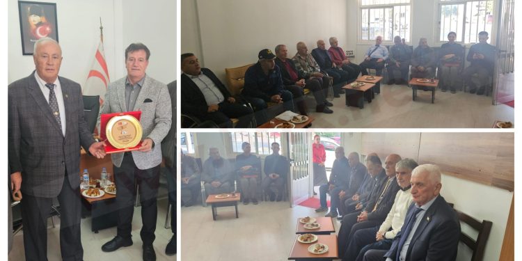 Bakan Arıklı, Türk Barış Kuvvetleri Gaziler Derneği Gazimağusa Şubesi’ne ziyaret gerçekleştirdi