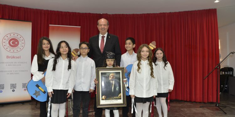 Cumhurbaşkanı Tatar, Türkiye’nin Brüksel Büyükelçiliği tarafından düzenlenen 24 Kasım Öğretmenler Günü törenine katıldı