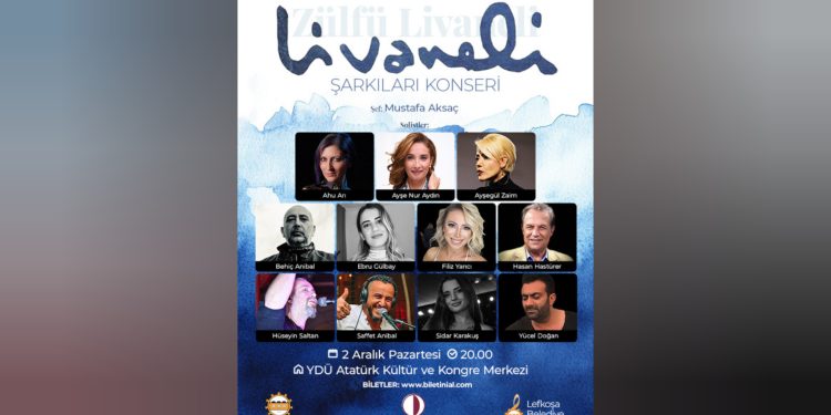 Lefkoşa Belediye Orkestrası’ndan “Zülfü Livaneli Şarkıları” Konseri