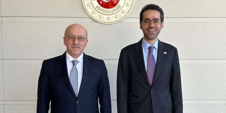 Büyükelçi Serim, TC Ticaret Bakan Yardımcısı Sezai Uçarmak ile bir araya geldi