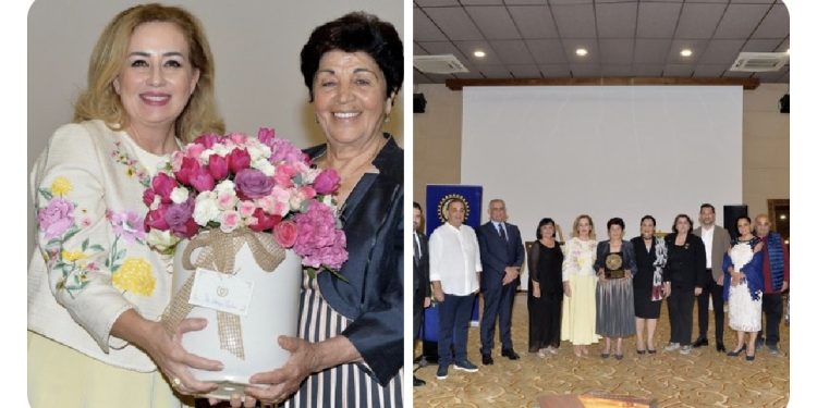 Sibel Tatar, Neşe Oskar’ın düzenlediği el işi göz nuru sergisine katıldı