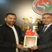 Türkiye Atletizm Federasyonu Başkanı Ahmet Karadağ’a KKTC’li mevkidaşından ziyaret