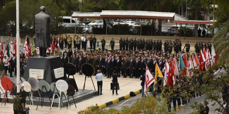 Türkiye Cumhuriyeti’nin kurucusu Atatürk, ölümünün 86’ncı yılında KKTC’de törenlerle anılıyor