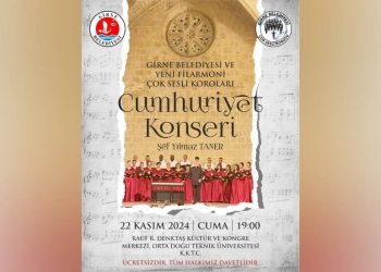 Girne Belediyesi Çok Sesli Korosu ve Filarmoni Çok Sesli Koroları cuma akşamı “Cumhuriyet Konseri” verecek