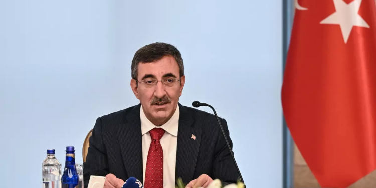 TC Cumhurbaşkanı Yardımcısı Yılmaz, Türkiye Coğrafi Bilgi Sistemi Kurulu Toplantısı’nda konuştu