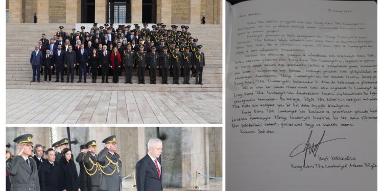 KKTC’nin 41. Kuruluş yıl dönümü Ankara’da kutlanıyor…Korukoğlu Anıtkabir’i ziyaret etti