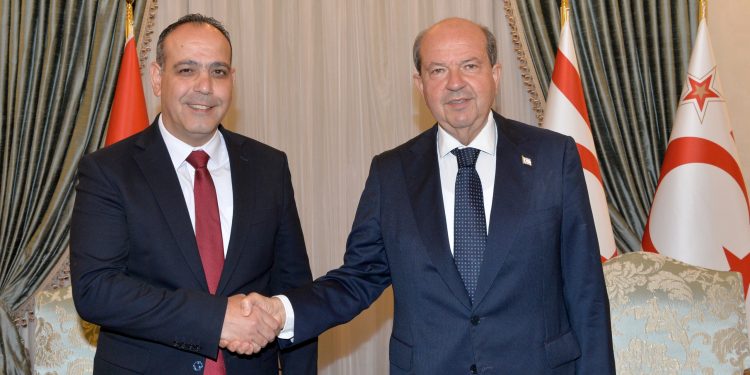Cumhurbaşkanı Tatar, LTB Başkanı Harmancı’yı kabul ett,… Tatar: “En fazla yoğunluk Metehan’da, bu kapının rahatlatılması gerekiyor”
