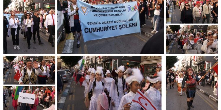 Girne’de “Cumhuriyet Şöleni Korteji” yapıldı