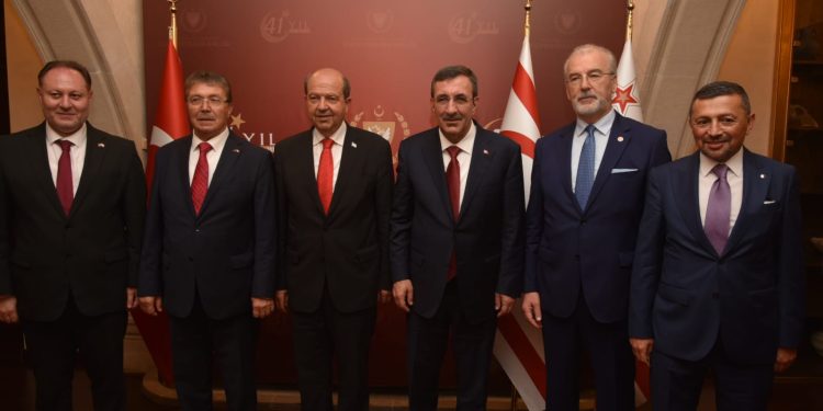 Cumhurbaşkanlığı’nda KKTC’nin 41. kuruluş yıl dönümü dolayısıyla resepsiyon verildi