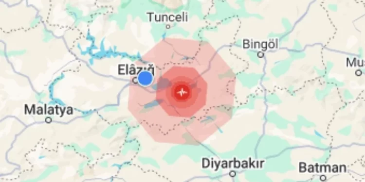 Elazığ’da 5 büyüklüğünde deprem meydana geldi..Yerlikaya: Herhangi olumsuz durum bulunmamaktadır