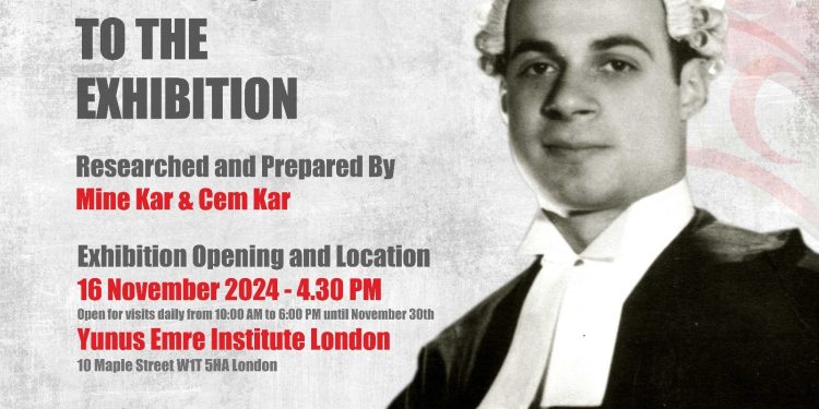 “Denktaş in London Sergisi” 16 Kasım’da açılacak