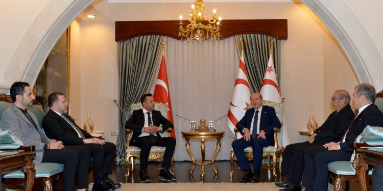 Cumhurbaşkanı Tatar, Mersin Girişimci İş İnsanları Derneği heyetini kabul etti