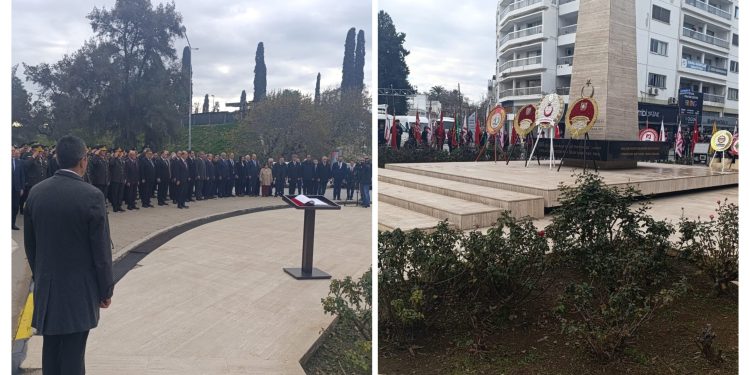 21-25 Aralık Şehitler Haftası nedeniyle Şehitler Anıtı önünde tören düzenlendi