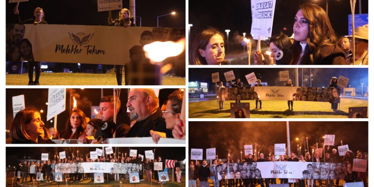 İskele’de Adalet Nöbeti tutuldu