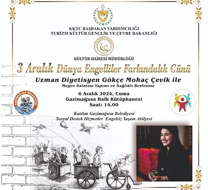 3 Aralık Dünya Engelliler Günü nedeniyle masal anlatımı, müzik dinletisi ve söyleşi etkinlikleri düzenleniyor