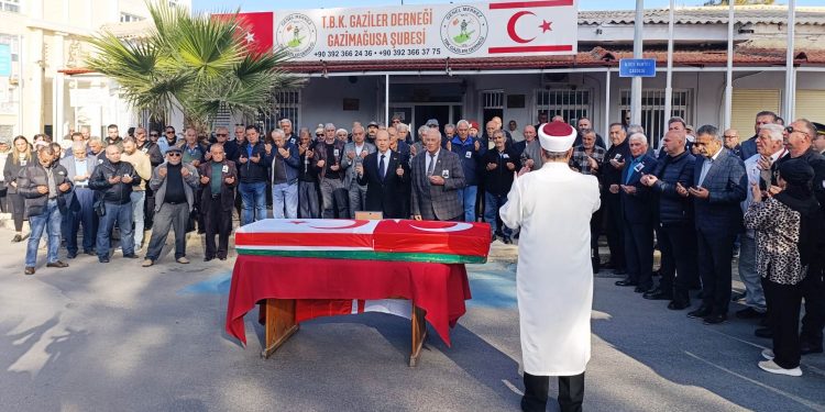 Kıbrıs Barış Harekatı gazilerinden Faik Alar için askeri tören düzenlendi
