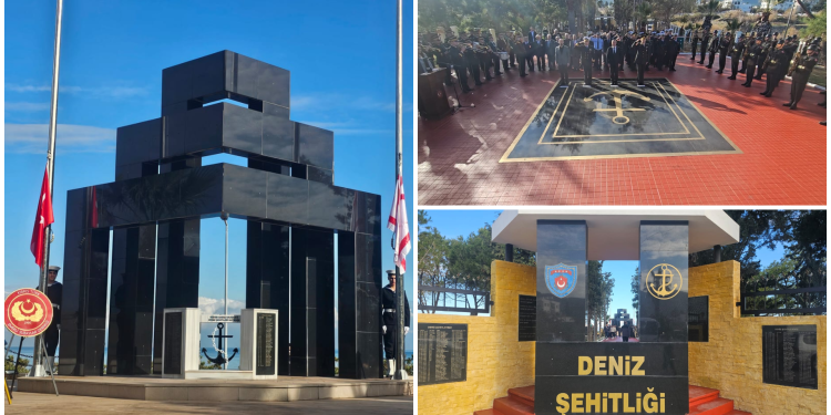Girne Deniz Şehitliği’nde 21-25 Aralık Milli Mücadele ve Şehitler Haftası dolayısıyla anma etkinliği düzenlendi