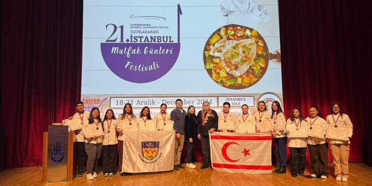 HTL öğrencileri İstanbul’daki gastronomi festivalinde 10 altın, 2 gümüş, 1 bronz madalya kazandı