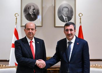 Cumhurbaşkanı Tatar, TC Cumhuriyeti Cumhurbaşkanı Yardımcısı Yılmaz ile bir araya geldi