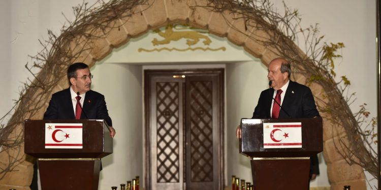 Tatar ve Yılmaz ortak basın açıklaması yaptı…Yılmaz: “İki devletli çözüm vizyonuna desteğimiz tamdır”