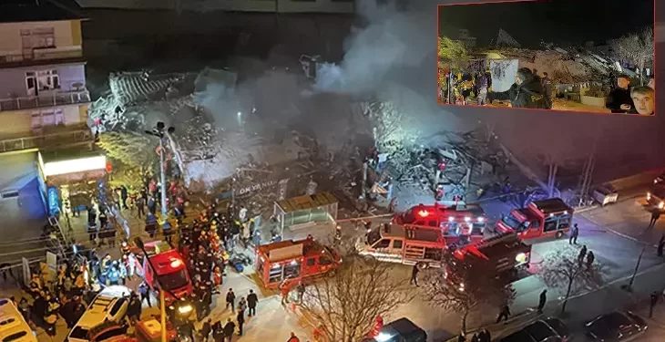 Konya’da 3 katlı bina çöktü