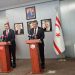 Üstel ile Yılmaz, Ercan Havalimanı’nda basın toplantısı düzenledi.. Yılmaz:“Her zaman Kıbrıs Türk halkının yanında olacağız”