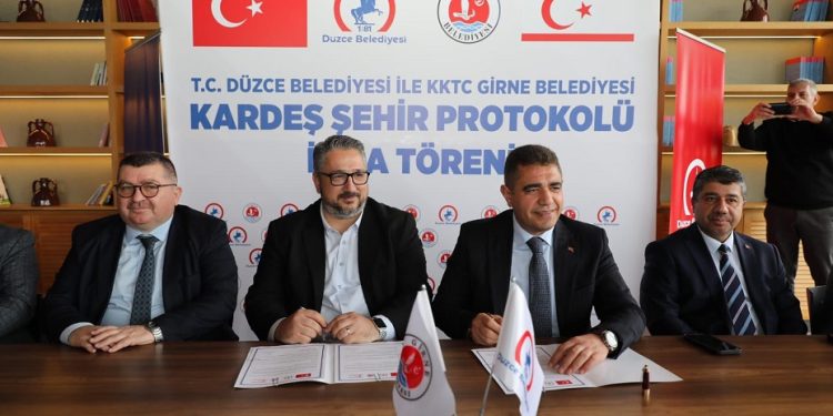 Girne ve Düzce belediyeleri kardeş şehir protokolü imzaladı