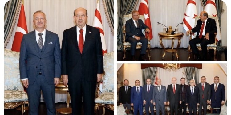 Cumhurbaşkanı Tatar Ankara Gazi Üniversitesi Rektörü ve beraberindeki heyeti kabul etti