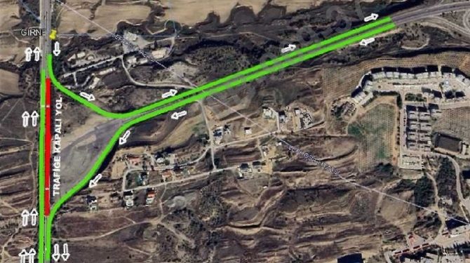 Girne Köprülü Kavşağı’nın (Yonca kavşağı) yapım çalışmaları başlıyor