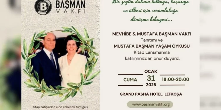 Mustafa Başman’ın yaşam öyküsü “Daima İleri” kitabının tanıtımı yapılacak