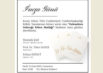 “Gelenekten Geleceğe Kıbrıs Mutfağı” kitabının imza günü gerçekleştiriliyor
