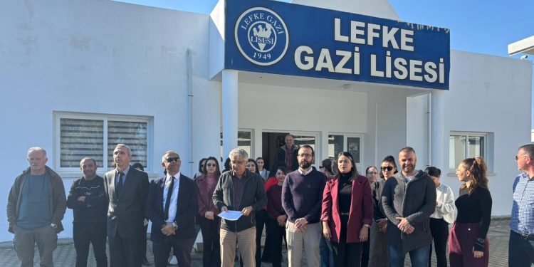 Lefke Gazi Lisesi Okul Aile Birliği, deprem güvenliği konusunda önlem alınmasını istedi