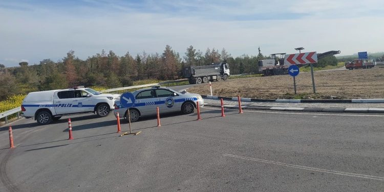 Gaziköy-Ercan ve tünel yolu üzerinde çalışmalar bugün de devam edecek