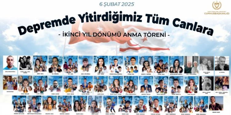 “Asrın Felaketi” 6 Şubat depreminde hayatını kaybeden 49 KKTC vatandaşı anılıyor