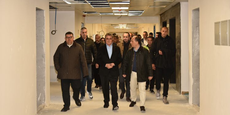 Başbakan Üstel, yapımı süren yeni Girne Hastanesi’ndeki çalışmaları inceledi
