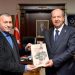 Cumhurbaşkanı Tatar, “Kıbrıs Ulaşım Tarihi” isimli eserin yazarlarından İzzet Derkan’ı kabul etti