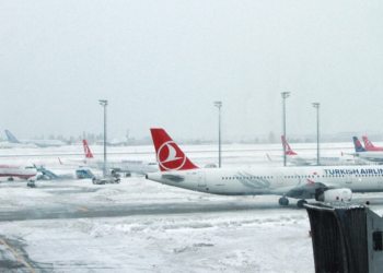 THY olumsuz hava koşulları nedeniyle yarın bazı uçuşlarını da iptal etti