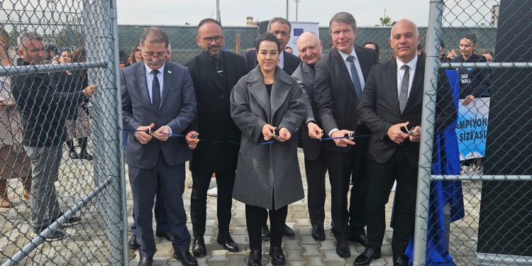 ‘Gazimağusa Türk Maarif Koleji Şampiyon Melekler Spor Kompleksi’  düzenlenen törenle açıldı